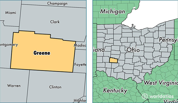 greene-county-ohio map